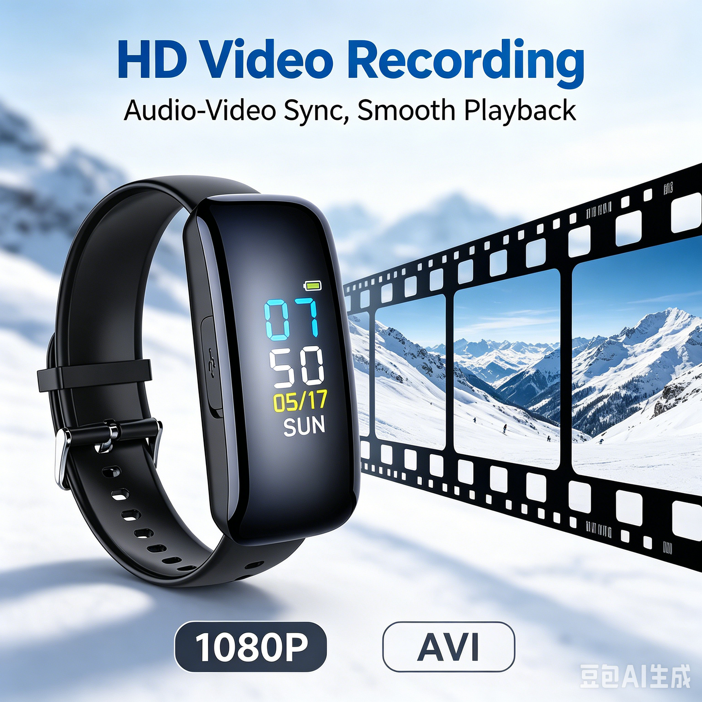 Mini Camera Watch 1080P HD Video Recorder Bracelet